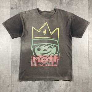 00s Y2k Faded & Distressed Neff Tee Shirt